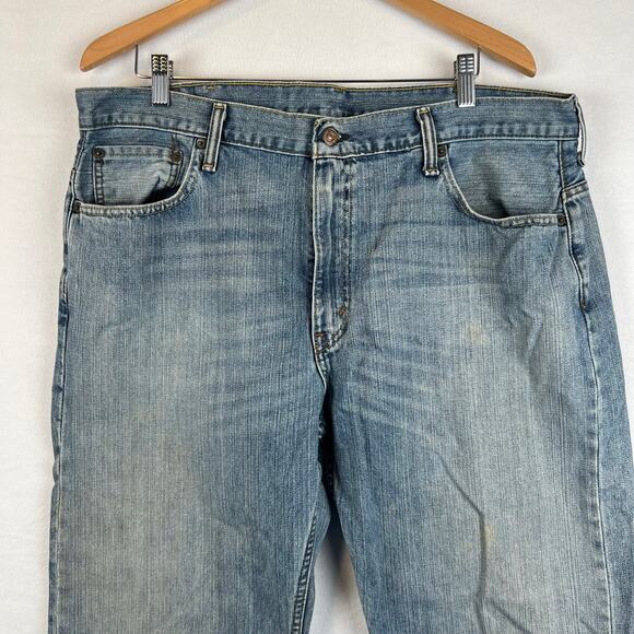 Levis 559 Jeans Mens 38x32 Blue Relaxed Straight Mid Rise Medium Wash Denim Y2K - Picture 2 of 11